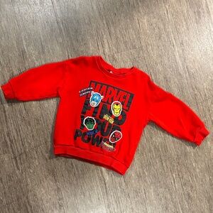 Marvel Red Superhero Kids Sweatshirt
